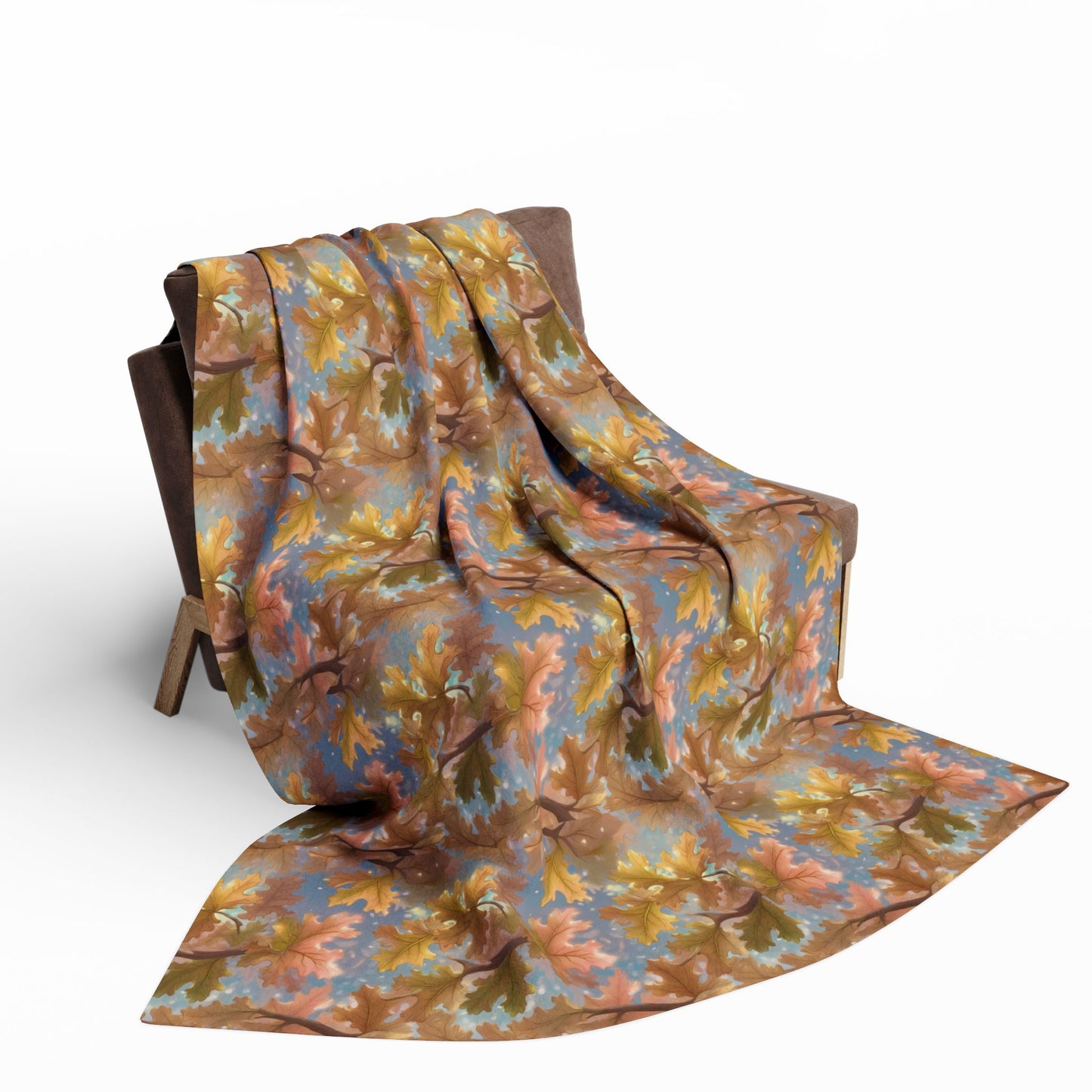 A Fleece Blanket - Leaves