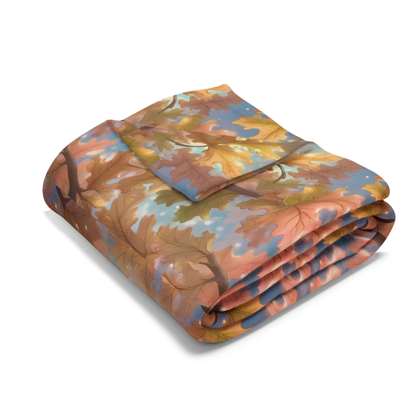 A Fleece Blanket - Leaves