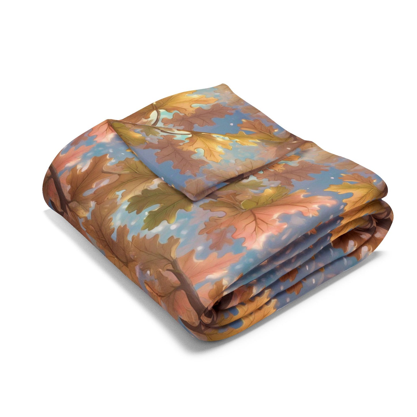 A Fleece Blanket - Leaves